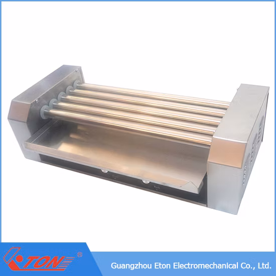 Ролик для хот-догов со стеклянной крышкой из нержавеющей стали